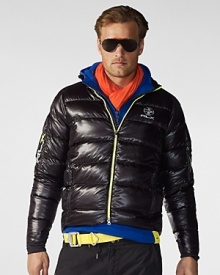 Designed to excel in even the most extreme conditions, the Ocean jacket is crafted from water-and-wind resistant nylon with a plush down filling that offers a featherweight feel. Designed to excel in even the most extreme conditions, the Ocean jacket is crafted from water-and-wind resistant nylon with a plush down filling that offers a featherweight feel.