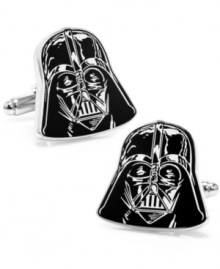 Drawn To The Dark Side? Star Wars Darth Vader Head Cufflinks are a menacing addition to your suave sith suit.