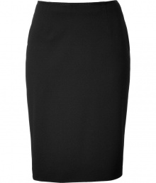 Add instant sophistication to your workweek style with this must-have pencil skirt from Valentino -Stitch detailed waistband, pencil silhouette, concealed back zip closure - Wear with fishnets, a tie-neck blouse, a slim trench, and platform pumps Add instant sophistication to your workweek style with this must-have pencil skirt from Valentino -Stitch detailed waistband, pencil silhouette, concealed back zip closure - Wear with fishnets, a tie-neck blouse, a slim trench, and platform pumps