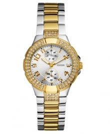 With a flair for the dramatic, a gorgeous GUESS watch that welcomes compliments.