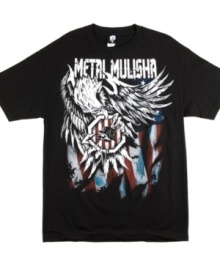 This stylish graphic tee by Metal Mulisha is for the edgy patriot. This stylish graphic tee by Metal Mulisha is for the edgy patriot.