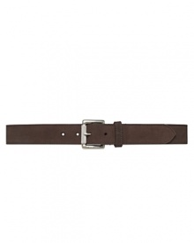 Suede belt with antique nickel textured roller buckle. Made in England. Suede belt with antique nickel textured roller buckle. Made in England.