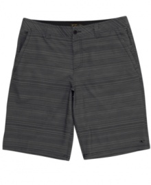 Step out in sweet summer style with these striped board shorts from O'Neill. Step out in sweet summer style with these striped board shorts from O'Neill.