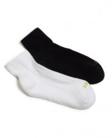The soft cotton blend of these anklet socks by HUE molds gently to your foot's shape. Comes in a pack of six. The soft cotton blend of these anklet socks by HUE molds gently to your foot's shape. Comes in a pack of six.