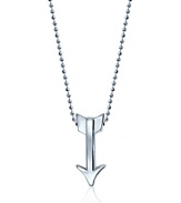 What's your sign? This beautifully rendered Arrow pendant necklace will help your stars align in polished sterling silver.