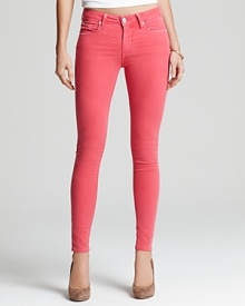 Add some color to your denim repertoire with these ultra-bright Hudson skinny jeans.