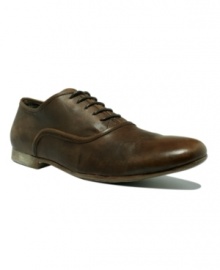 This pair of men's dress shoes proves that aged leather only gets better with time. These classic lace-up oxfords from BedStu exude true vintage sophistication. This pair of men's dress shoes proves that aged leather only gets better with time. These classic lace-up oxfords from BedStu exude true vintage sophistication.