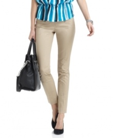 MICHAEL Michael Kors' latest petite pants offer sleek flair with zippered ankles and a cropped silhouette.