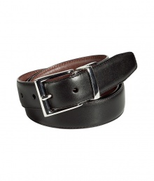 Cinch your look in style with this classic two-tone reversible belt from Polo Ralph Lauren - Two-sided belt with solver-tone buckle closure - Pair with jeans, chinos, corduroys, or shorts Cinch your look in style with this classic two-tone reversible belt from Polo Ralph Lauren - Two-sided belt with solver-tone buckle closure - Pair with jeans, chinos, corduroys, or shorts