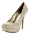 A glistening pump loaded with va-va-voom. G by GUESS' Vianaa platforms put sparkle in each and every one of your steps.