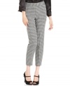 Get the skinny on style with Nine West's pants! The houndstooth-check fabric looks perfectly appropriate with a blouse and blazer for the office -- and equally cute with other tops for the weekend.