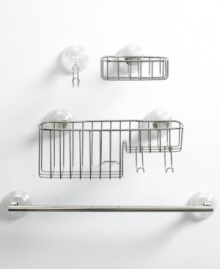 Keep soap fresh with this convenient stainless steel soap dish. An incredibly strong locking system adheres to shower walls so clean bars are always within reach. Keep soap fresh with this convenient stainless steel soap dish. An incredibly strong locking system adheres to shower walls so clean bars are always within reach.