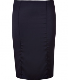 Work a seductive edge into your tailored looks with Sophie Theallets exquisitely silky satin pencil skirt, detailed with just the right amount of give for a flawless feminine fit - Paneled construction, hidden back zip, gold piping at side seams - Form-fitting - Wear with fitted tops and statement jewelry Work a seductive edge into your tailored looks with Sophie Theallets exquisitely silky satin pencil skirt, detailed with just the right amount of give for a flawless feminine fit - Paneled construction, hidden back zip, gold piping at side seams - Form-fitting - Wear with fitted tops and statement jewelry