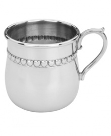 They'll love it. A gift for babies that parents will cherish, this Reed & Barton baby cup gleams with a band of embossed hearts in solid pewter. With child-friendly rolled edge. They'll love it. A gift for babies that parents will cherish, this Reed & Barton baby cup gleams with a band of embossed hearts in solid pewter. With child-friendly rolled edge.