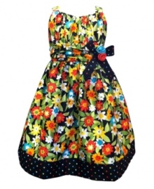 She'll love plucking this Jayne Copeland dress out of her closet over and over again, which features a floral pattern over sweet shantung fabric. She'll love plucking this Jayne Copeland dress out of her closet over and over again, which features a floral pattern over sweet shantung fabric.