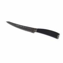 With a serrated edge, this multipurpose knife effortlessly cuts and slices. A light weight and ergonomic soft grip ensure maximum precision and control. With a serrated edge, this multipurpose knife effortlessly cuts and slices. A light weight and ergonomic soft grip ensure maximum precision and control.