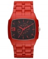 Let your look run wild with this bold red watch from Diesel.
