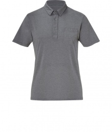 A modernized take on the classic polo, this streamlined version from Save Khaki is a must-have stylish staple - Spread collar, front button half placket, chest pocket, short sleeves, slim fit - Pair with straight leg jeans, a leather jacket, and trainers A modernized take on the classic polo, this streamlined version from Save Khaki is a must-have stylish staple - Spread collar, front button half placket, chest pocket, short sleeves, slim fit - Pair with straight leg jeans, a leather jacket, and trainers