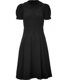 With a sweet dotted-lace collar and fitted and flared silhouette, Valentino R.E.D.s puff sleeve dress puts a retro-chic spin on ladylike - Round dotted lace collar with lace trim, puffed short sleeves, button-down front - Fitted bodice, flared skirt - Wear with heels and a chain-detailed handbag With a sweet dotted-lace collar and fitted and flared silhouette, Valentino R.E.D.s puff sleeve dress puts a retro-chic spin on ladylike - Round dotted lace collar with lace trim, puffed short sleeves, button-down front - Fitted bodice, flared skirt - Wear with heels and a chain-detailed handbag