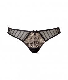 Lace-laden and ultra sweet, this thong from Elle MacPherson Intimates brings a saucy touch to any look - Lace front panel with bow, netted sides - Perfect under virtually any outfit Lace-laden and ultra sweet, this thong from Elle MacPherson Intimates brings a saucy touch to any look - Lace front panel with bow, netted sides - Perfect under virtually any outfit