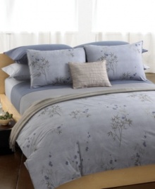 In mauve-on-mauve striping or solid, this luxurious fitted sheet coordinates with Calvin Klein bedding collections. Featuring combed cotton with a smooth 220-thread count. Vat dyed for longer-lasting color and softness in hand. In mauve-on-mauve striping or solid, this luxurious fitted sheet coordinates with Calvin Klein bedding collections. Featuring combed cotton with a smooth 220-thread count. Vat dyed for longer-lasting color and softness in hand.