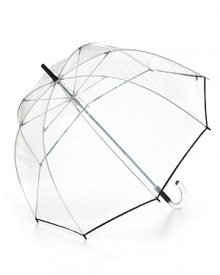 You'll see clearly now under our transparent bubble umbrella with contrast tipping detail.