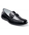 Time to put the finishing touches on your favorite tailored pieces with the right pair of casual men's shoes? Slide right into these accented moc toe loafers from Stacy Adams.