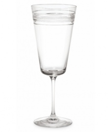 Add a little pomp to any circumstance with this clean, modern stemware style from kate spade. Featuring intricately cut bands on pure crystal for a fresh take on traditional finery. Add a little pomp to any circumstance with this clean, modern stemware style from kate spade. Featuring intricately cut bands on pure crystal for a fresh take on traditional finery.