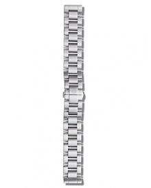 Michele Deco stainless steel three link bracelet watch strap gives your favorite timepiece a new look. Interchangeable with any Michele watch head from the Deco Collection.