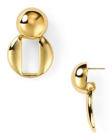 Bold, bodacious drop earrings from kate spade new york recall the best of eighties power dressing. Make them modern by keeping other lines soft and fabrics feminine.