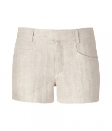 Perfectly dressed down for day or dressed up for night, these versatile shorts from Theyskens Theory will elevate your look - Flat front, belt loops, front curved pockets, back patch pockets -Style with a tie-neck blouse, a boyfriend blazer, and heels