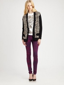 Contrast stitching, slash pockets and a boyfriend-inspired length enhance this cozy wool cardigan. Button frontDropped shouldersLong sleeves with ribbed cuffsSlash pocketsRibbed hemWoolDry cleanImportedModel shown is 5'11 (178cm) wearing US size Small. Contrast stitching, slash pockets and a boyfriend-inspired length enhance this cozy wool cardigan. Button frontDropped shouldersLong sleeves with ribbed cuffsSlash pocketsRibbed hemWoolDry cleanImportedModel shown is 5'11 (178cm) wearing US size Small.