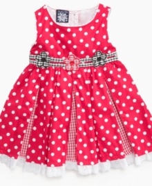 Peek-a-boo! Surprise details make this dress from So La Vita a hit no matter where she wears it. Peek-a-boo! Surprise details make this dress from So La Vita a hit no matter where she wears it.