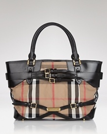 Burberry Tote - Bridle House Check Medium Lynher Burberry Tote - Bridle House Check Medium Lynher