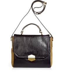 Stylish bag in fine black leather with white and brown accents - From the cult designer Marc Jacobs - Classic rectangular handbag shape with short handle, long shoulder strap and flap - Enough space for all the important items - Fits day perfect with business attire or more casual with jeans and knit dresses Stylish bag in fine black leather with white and brown accents - From the cult designer Marc Jacobs - Classic rectangular handbag shape with short handle, long shoulder strap and flap - Enough space for all the important items - Fits day perfect with business attire or more casual with jeans and knit dresses