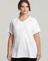 Nike Plus Size Extended Slim Dri-FIT V Neck Tee