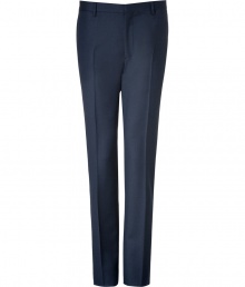 Finish your look on a handsome note with Burberry Londons perfectly tailored twill striped pants, detailed in luxe virgin wool for an edge of timeless-elegance - Side slit pockets, buttoned back slit pockets, hidden hook and button closure, belt loops - Straight leg, modern tailored slim fit - Team with a matching blazer and sharply cut button-down, or with tailored jackets and ultra thin cashmere knit pullovers Finish your look on a handsome note with Burberry Londons perfectly tailored twill striped pants, detailed in luxe virgin wool for an edge of timeless-elegance - Side slit pockets, buttoned back slit pockets, hidden hook and button closure, belt loops - Straight leg, modern tailored slim fit - Team with a matching blazer and sharply cut button-down, or with tailored jackets and ultra thin cashmere knit pullovers