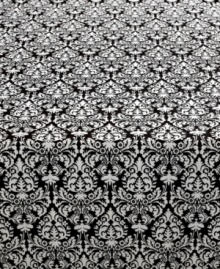 Evoke the grace and charm of another era with the Mini Muse tablecloth from Waverly. Grand black-and-white blooms redefine your dining area in easy-care polyester. Evoke the grace and charm of another era with the Mini Muse tablecloth from Waverly. Grand black-and-white blooms redefine your dining area in easy-care polyester.