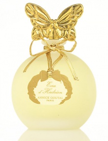 SOURCE OF INSPIRATION: Inspired by the Marguerite Yourcenar novel, Hadrien's Memoirs, Annick Goutal created this fragrance as a way of expressing the emotions evoked by the character of the Emperor Hadrien. WORDS TO DESCRIBE IT: Tonic, zesty, sparkling, refined, subtle and fresh at the same time. Timeless, universal, for women & men, any age and season. Sportive and chic. 3.4 oz. SOURCE OF INSPIRATION: Inspired by the Marguerite Yourcenar novel, Hadrien's Memoirs, Annick Goutal created this fragrance as a way of expressing the emotions evoked by the character of the Emperor Hadrien. WORDS TO DESCRIBE IT: Tonic, zesty, sparkling, refined, subtle and fresh at the same time. Timeless, universal, for women & men, any age and season. Sportive and chic. 3.4 oz.