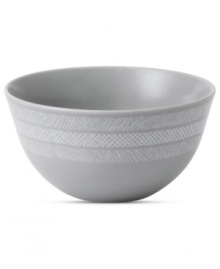 Effortlessly chic, the Simplicity soup and cereal bowl by Vera Wang Wedgwood features a minimalist shape in casual porcelain lined with neutral cream and gray. Effortlessly chic, the Simplicity soup and cereal bowl by Vera Wang Wedgwood features a minimalist shape in casual porcelain lined with neutral cream and gray.
