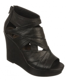 Dramatic and strappy. The Kujoe platform wedge sandals will leave you feeling fiercer and fiercer with each step.