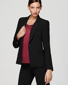 A careerist staple gets contemporary edge as slim tailoring and standout seaming define a Bloomingdale's exclusive Gerard Darel blazer. A careerist staple gets contemporary edge as slim tailoring and standout seaming define a Bloomingdale's exclusive Gerard Darel blazer.