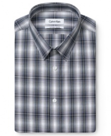 The most up-to-the-minute take on a favorite. Calvin Klein does plaid in sleek, sophisticated style. The most up-to-the-minute take on a favorite. Calvin Klein does plaid in sleek, sophisticated style.