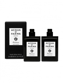 EXCLUSIVELY AT SAKS. The perfect travel companion. The 2 Colonia Essenza Travel Spray refills fit the exclusive Colonia Essenza leather travel case. Made in Italy. 1 oz. each. EXCLUSIVELY AT SAKS. The perfect travel companion. The 2 Colonia Essenza Travel Spray refills fit the exclusive Colonia Essenza leather travel case. Made in Italy. 1 oz. each.