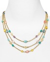 Perfect to wear with a crisp white blouse, this multi colored beaded necklace from Lauren by Ralph Lauren lends on-vacation glamour to your neckline.