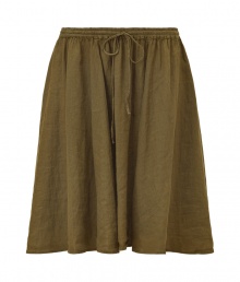 Shelf your shorts for this equally effortlessand way more chicdrawstring linen skirt from Vince - Drawstring waist, full skirt - Pair with a crew neck tee, a loose fit cardigan, and espadrille wedges Shelf your shorts for this equally effortlessand way more chicdrawstring linen skirt from Vince - Drawstring waist, full skirt - Pair with a crew neck tee, a loose fit cardigan, and espadrille wedges