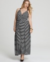 VINCE CAMUTO Plus Size Striped Maxi Dress