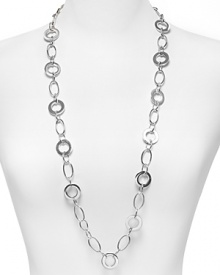 Dare to make a statement... this year it's all about one piece to be seen in. Here, the multi-linked necklace is just that. A dynamic piece that can be worn with anything casual or dressed up. Dare to make a statement... this year it's all about one piece to be seen in. Here, the multi-linked necklace is just that. A dynamic piece that can be worn with anything casual or dressed up.