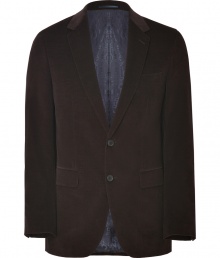 Lend some dandyish style to your office or off-duty look with this collegiate-cool corduroy blazer from Baldessarini - Notched lapels, long sleeves, two-button closure, flap pockets, back double vent - Wear with matching pants, jeans, or sleek trousers Lend some dandyish style to your office or off-duty look with this collegiate-cool corduroy blazer from Baldessarini - Notched lapels, long sleeves, two-button closure, flap pockets, back double vent - Wear with matching pants, jeans, or sleek trousers