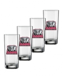 Kick off every game and show spirit in the off-season with highball glasses cheering on your favorite college football team. A must-have set for die-hard fans! From Kraftware's collection of drinking glasses. Kick off every game and show spirit in the off-season with highball glasses cheering on your favorite college football team. A must-have set for die-hard fans! From Kraftware's collection of drinking glasses.